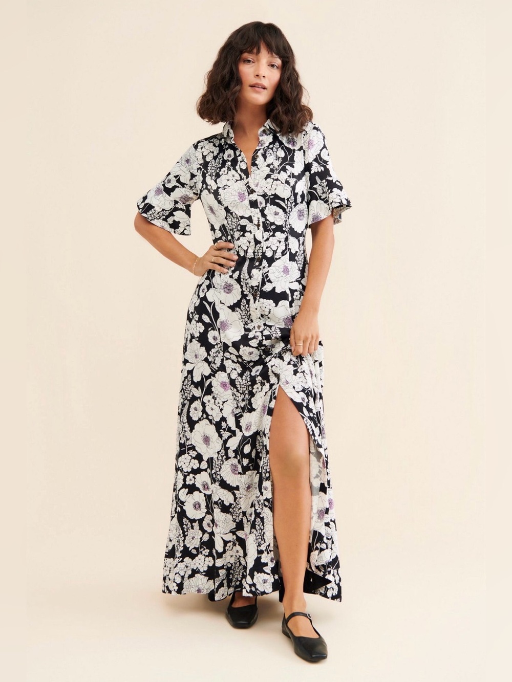ANTHROPOLOGIE Maeve Floral Printed Dress Size Small